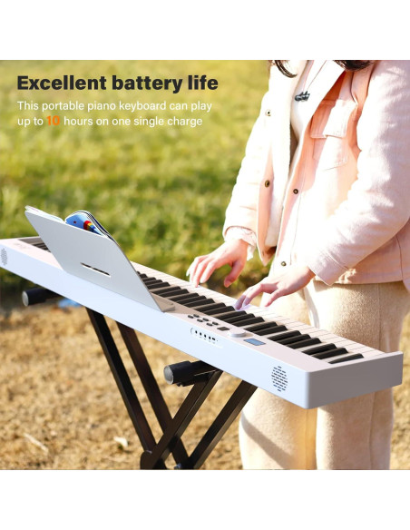 Piano Digital Plegable BESFAN PJ88C 88 Teclas Semi-Pesadas Piano Digital Plegable BESFAN PJ88C 88 Teclas Semi-Pesadas