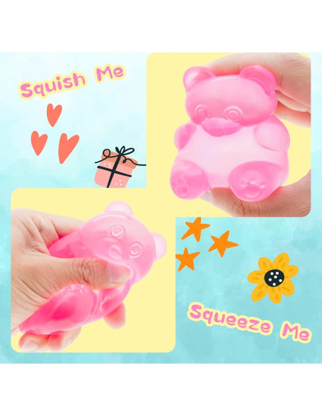 Bolas Squishy Oso de Estrés Wazibo 2-Pack - Alivio Ansiedad Bolas Squishy Oso de Estrés Wazibo 2-Pack - Alivio Ansiedad