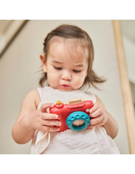 Cámara de Juguete de Madera PlanToys para Niños 18+ Meses Cámara de Juguete de Madera PlanToys para Niños 18+ Meses