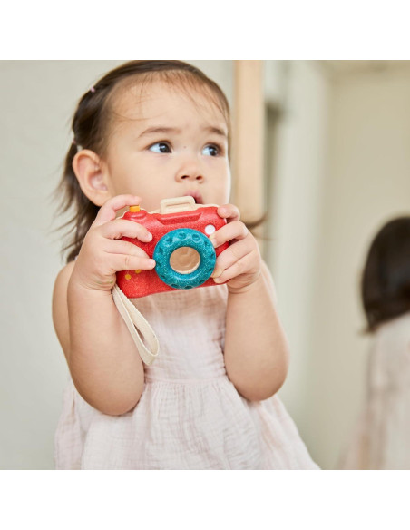 Cámara de Juguete de Madera PlanToys para Niños 18+ Meses Cámara de Juguete de Madera PlanToys para Niños 18+ Meses