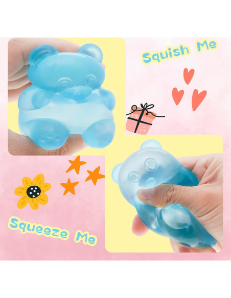 Bolas Squishy Oso de Estrés Wazibo 2-Pack - Alivio Ansiedad Bolas Squishy Oso de Estrés Wazibo 2-Pack - Alivio Ansiedad