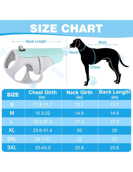 Chaleco Refrigerante para Perros Guzekier con Botella S Chaleco Refrigerante para Perros Guzekier con Botella S