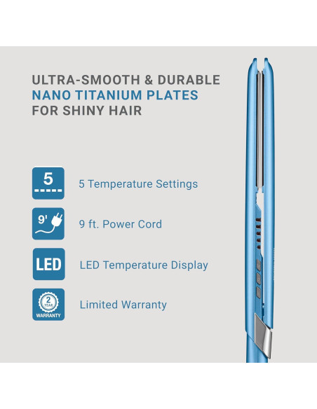 Plancha de Pelo BaBylissPRO Ultra Lisa 1" Nano Titanio Plancha de Pelo BaBylissPRO Ultra Lisa 1" Nano Titanio