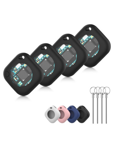 Rastreadores GPS Inteligentes Natyos - Paquete de 4, Batería CR2032