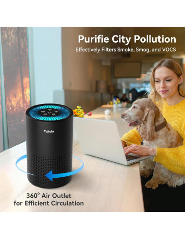 Purificador de Aire Tailulu AP052 HEPA H14 111 m Silencioso