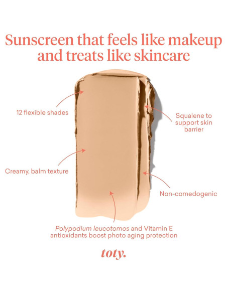 Toty CC Creamy Compact SPF 50+ - Protector Solar Facial 39.69g Toty CC Creamy Compact SPF 50+ - Protector Solar Facial 39.69g