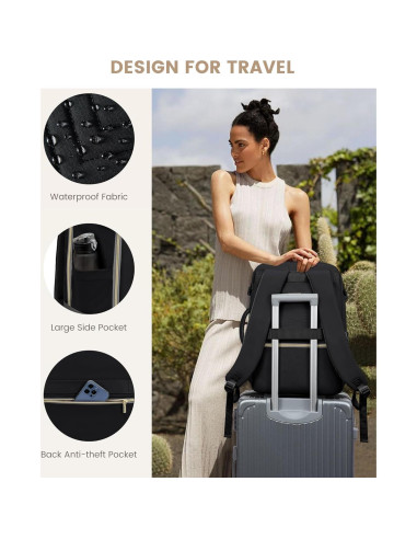 Mochila de Viaje LOVEVOOK 40L para Mujeres - Aprobada para Vuelos