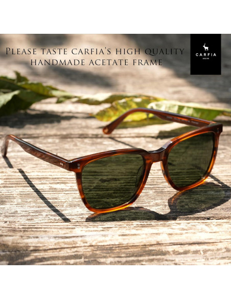 Gafas de sol polarizadas CARFIA para hombres UV400 cuadradas Gafas de sol polarizadas CARFIA para hombres UV400 cuadradas