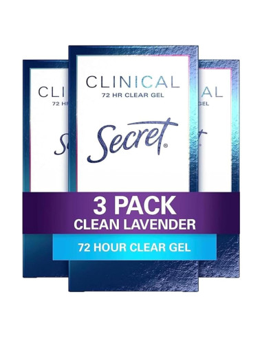 Desodorante Antitranspirante Secret Clínico 3X Lavanda 135 g