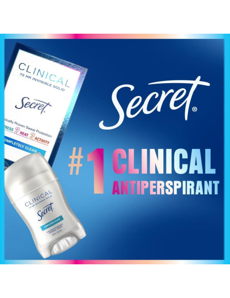 Desodorante Antitranspirante Secret Clínico 3X Lavanda 135 g Desodorante Antitranspirante Secret Clínico 3X Lavanda 135 g