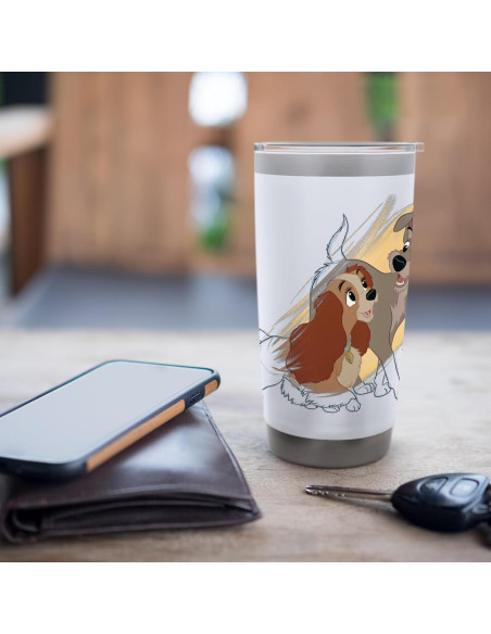 Vaso Aislado de Acero Inoxidable Disney Lady y el Vagabundo 591 ml Vaso Aislado de Acero Inoxidable Disney Lady y el Vagabundo 591 ml