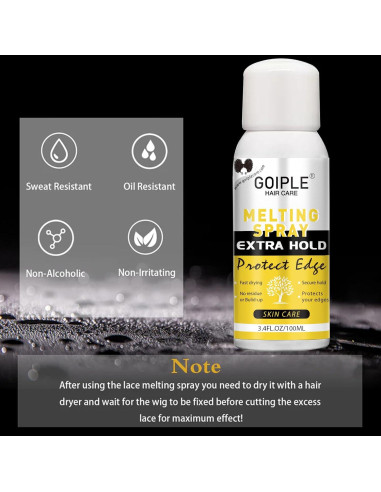 Spray Adhesivo para Pelucas GOIPLE CARE 140g Fijación Fuerte