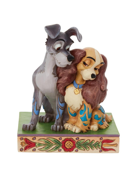 Figurita Enesco Disney Traditions Jim Shore Dama y Vagabundo 11.43 cm Figurita Enesco Disney Traditions Jim Shore Dama y Vagabundo 11.43 cm