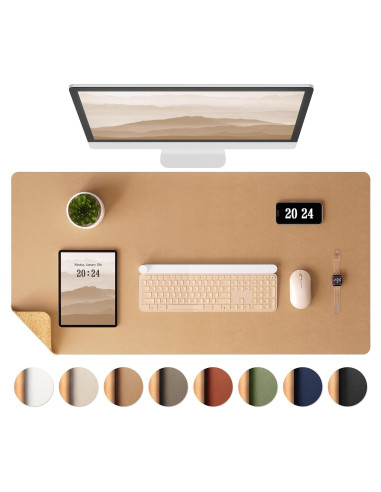 Almohadilla de Escritorio Doble Cara Aothia 65x34.8cm Corcho