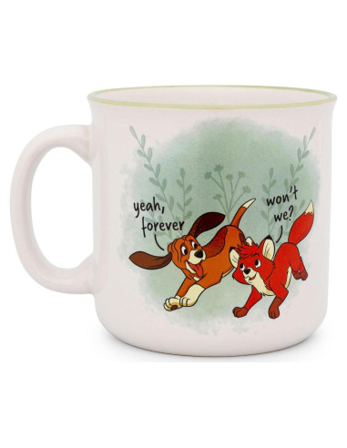 Taza de Cerámica Disney Zorro y el Sabueso 20 oz Libre BPA
