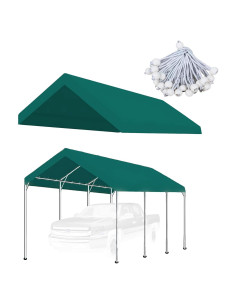 Cubierta de Carpa Impermeable TGEHAP 10x20 Verde PE