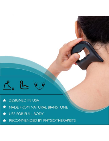 Herramienta de Masaje Gua Sha Bian - Alivio de Dolor y Recuperación