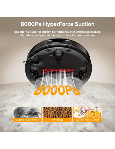Robot Aspiradora Roborock QV 35A 8000Pa Auto-vaciado