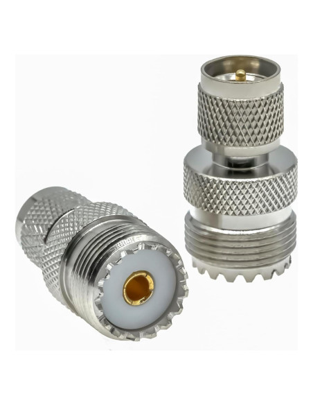 Adaptadores Coaxiales PL259 UHF Ahoaepy 2PCS Mini UHF Macho Adaptadores Coaxiales PL259 UHF Ahoaepy 2PCS Mini UHF Macho