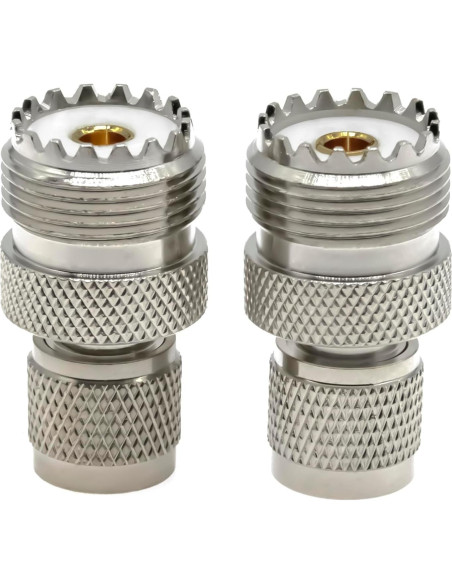 Adaptadores Coaxiales PL259 UHF Ahoaepy 2PCS Mini UHF Macho Adaptadores Coaxiales PL259 UHF Ahoaepy 2PCS Mini UHF Macho