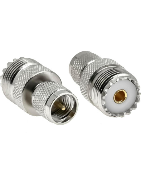 Adaptadores Coaxiales PL259 UHF Ahoaepy 2PCS Mini UHF Macho Adaptadores Coaxiales PL259 UHF Ahoaepy 2PCS Mini UHF Macho