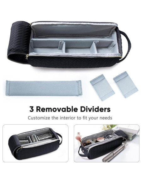 Bolsa de Viaje para Herramientas de Cabello ELCUPA Negra 34x12.7x14 cm Bolsa de Viaje para Herramientas de Cabello ELCUPA Negra 34x12.7x14 cm