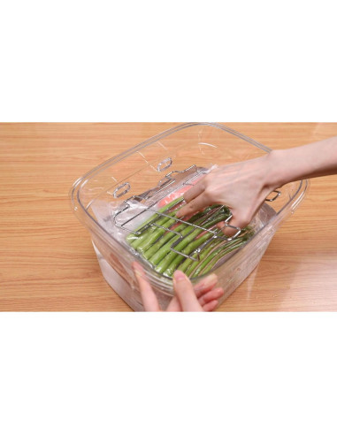 Contenedor Sous Vide EVERIE 12 Litros con Tapa Plegable y Rack