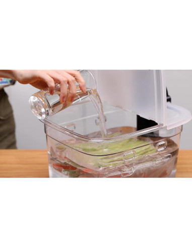 Contenedor Sous Vide EVERIE 12 Litros con Tapa Plegable y Rack