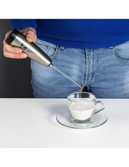Espumador de Leche Bialetti, Acero Inoxidable, 30x20 cm Espumador de Leche Bialetti, Acero Inoxidable, 30x20 cm