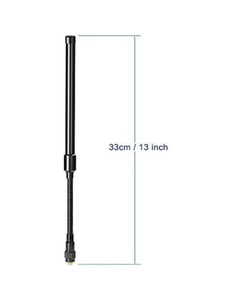 Antena Táctica Gooseneck Bingfu VHF UHF 136-520MHz 3.5dBi Antena Táctica Gooseneck Bingfu VHF UHF 136-520MHz 3.5dBi