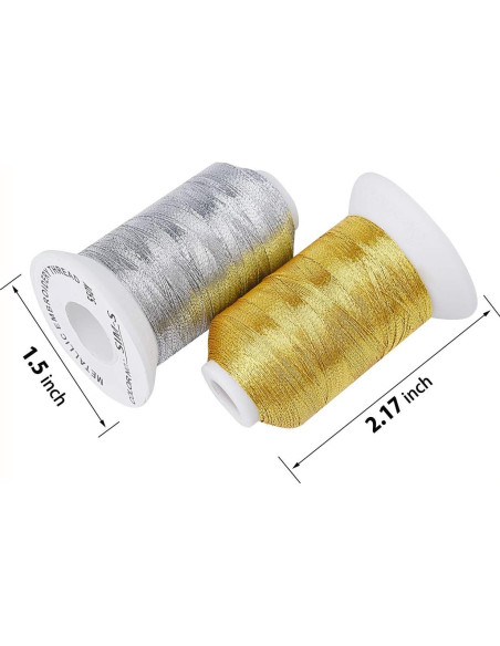 Kit de Hilo de Bordado Metálico Simthread 21 Colores 500M Kit de Hilo de Bordado Metálico Simthread 21 Colores 500M