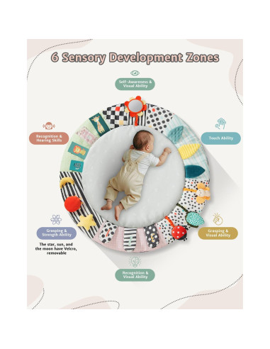 Gimnasio de Actividad para Bebés Suihuooo 6 Zonas Desarrollo