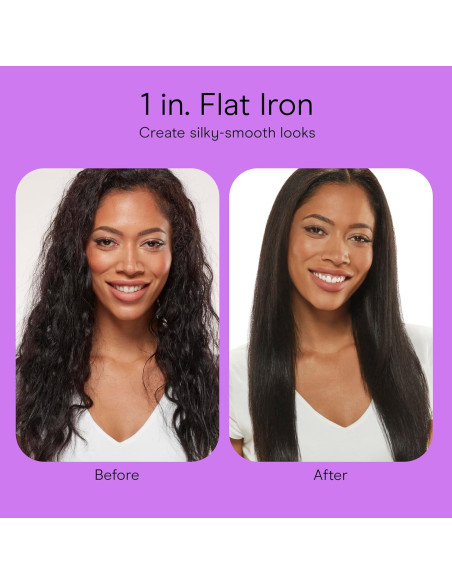 Plancha de Pelo Conair Doble Cerámica 1 Pulgada Blanca Plancha de Pelo Conair Doble Cerámica 1 Pulgada Blanca
