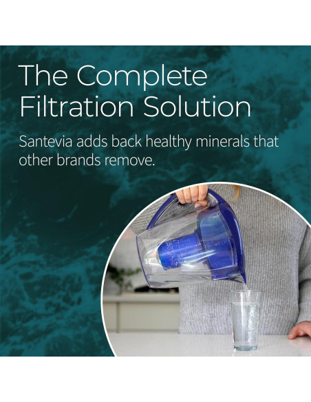 Jarra de Filtro de Agua Alcalina Santevia Classic 9 Tazas Jarra de Filtro de Agua Alcalina Santevia Classic 9 Tazas