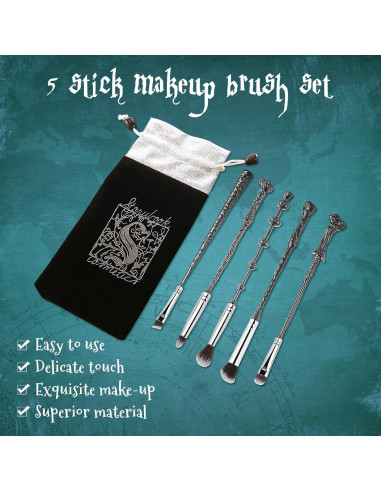 Juego de Brochas de Maquillaje LENDOO Harry Potter 5 Piezas