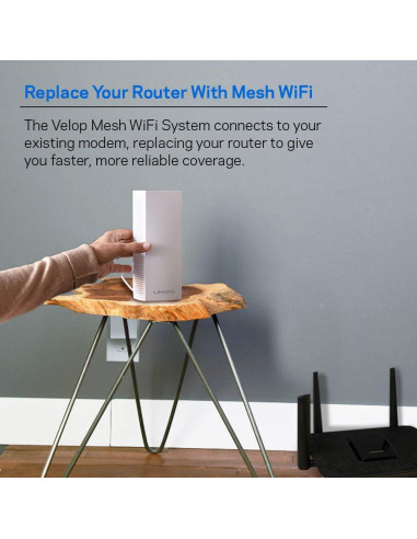 Linksys Velop WHW0301 Sistema WiFi Malla Tri-Banda AC2200
