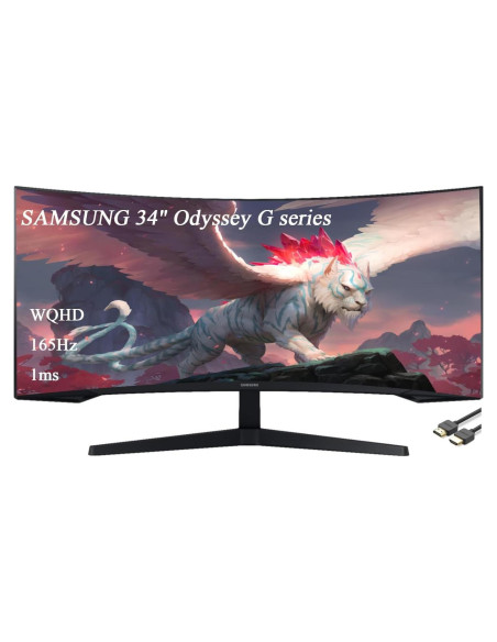 Monitor Curvo Samsung Odyssey G5 34" WQHD 165Hz 1ms Monitor Curvo Samsung Odyssey G5 34" WQHD 165Hz 1ms