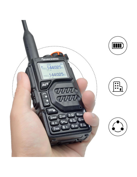 Receptor Meteorológico de Emergencia Quansheng UV-K5 5W VHF UHF Receptor Meteorológico de Emergencia Quansheng UV-K5 5W VHF UHF