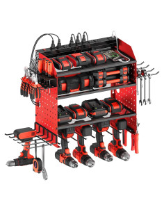Organizador de Herramientas Eléctricas CCCEI Rojo con Carga USB