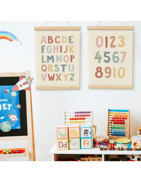 Póster Enmarcado Alfabeto PLKMN 30x40 cm Decoración Infantil Póster Enmarcado Alfabeto PLKMN 30x40 cm Decoración Infantil