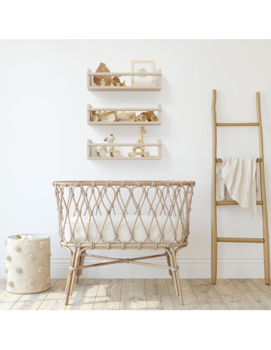 Estantes Flotantes Beige ZICOTO - Juego de 3 para Guardería