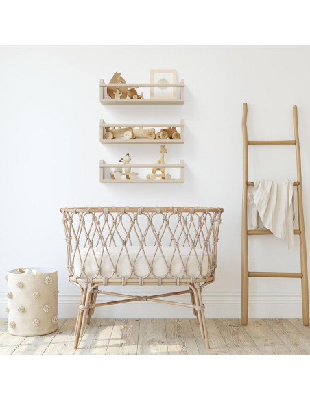 Estantes Flotantes Beige ZICOTO - Juego de 3 para Guardería Estantes Flotantes Beige ZICOTO - Juego de 3 para Guardería