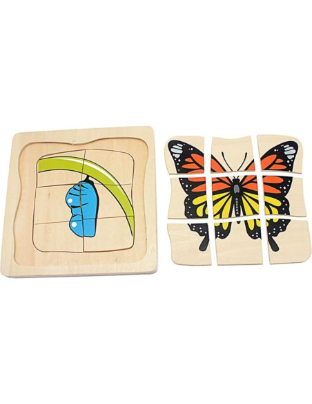 Rompecabezas 3D Ciclo de Vida de la Mariposa Gudong Rompecabezas 3D Ciclo de Vida de la Mariposa Gudong