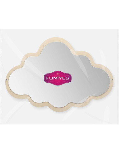 Espejo Nube de Madera FOMIYES Antideslizante 38x25 cm