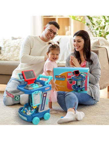 Kit de Doctor Fajiabao para Niños 3-5 Años con Carrito