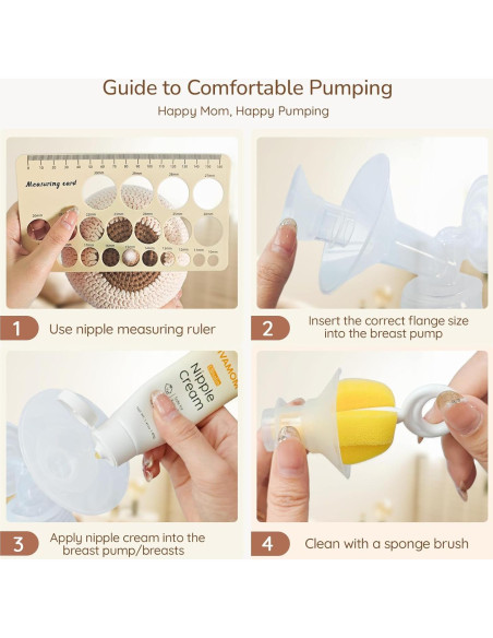 Kit de Bridas para Extractor de Leche Vivamom 10PCS con Crema