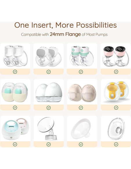 Kit de Bridas para Extractor de Leche Vivamom 10PCS con Crema