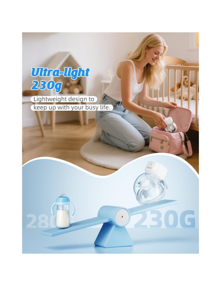Extractor de Leche Eléctrico ANWIKE Portátil Blanco 230g 4 Modos Extractor de Leche Eléctrico ANWIKE Portátil Blanco 230g 4 Modos