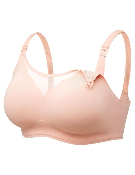 Sostén de Lactancia Momcozy Malla Transpirable Rosa Ostra XX-Large Sostén de Lactancia Momcozy Malla Transpirable Rosa Ostra XX-Large