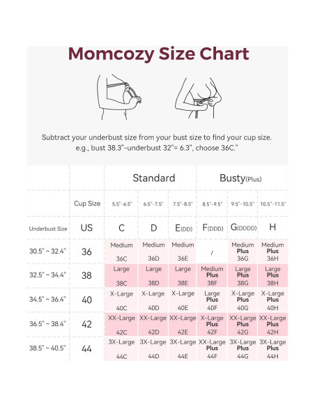 Sujetador de Lactancia Manos Libres Momcozy Talla Grande Negro Sujetador de Lactancia Manos Libres Momcozy Talla Grande Negro